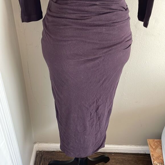 James Perse Brown Long Sleeve BodyCon Pencil Dress - Size 1 (XS/S) - Picture 8 of 10